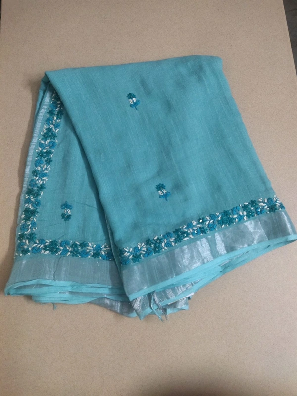 Soft Lenin Handwork - sea blue