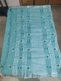Soft Lenin Handwork - sea blue