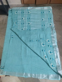 Soft Lenin Handwork - sea blue