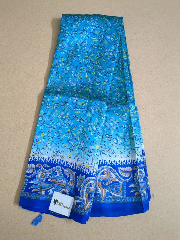 SILK SAREES - sky blue
