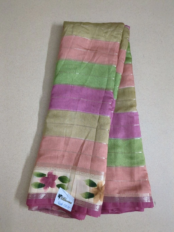 Chiniya With Hand Paint - dark pink