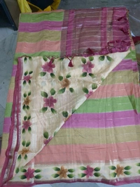 Chiniya With Hand Paint - dark pink