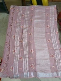 Soft Lenin Handwork - pinkish brown