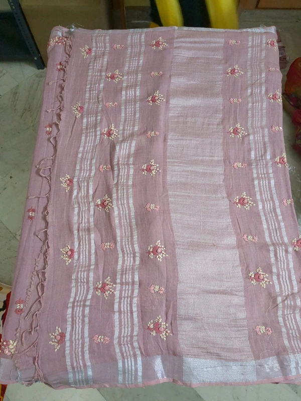 Soft Lenin Handwork - pinkish brown