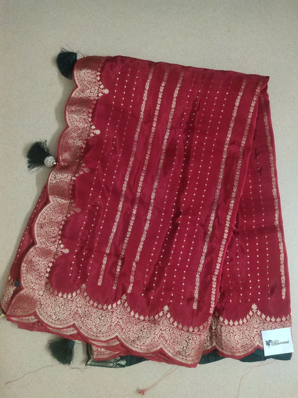 Russian Crepe Scallop - Red