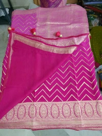 GEORGETTE WEAVING - pink