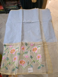 SILK KOTA SAREE - Gray