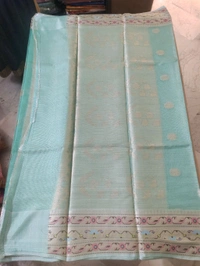 pure silk kota pythani - sea green
