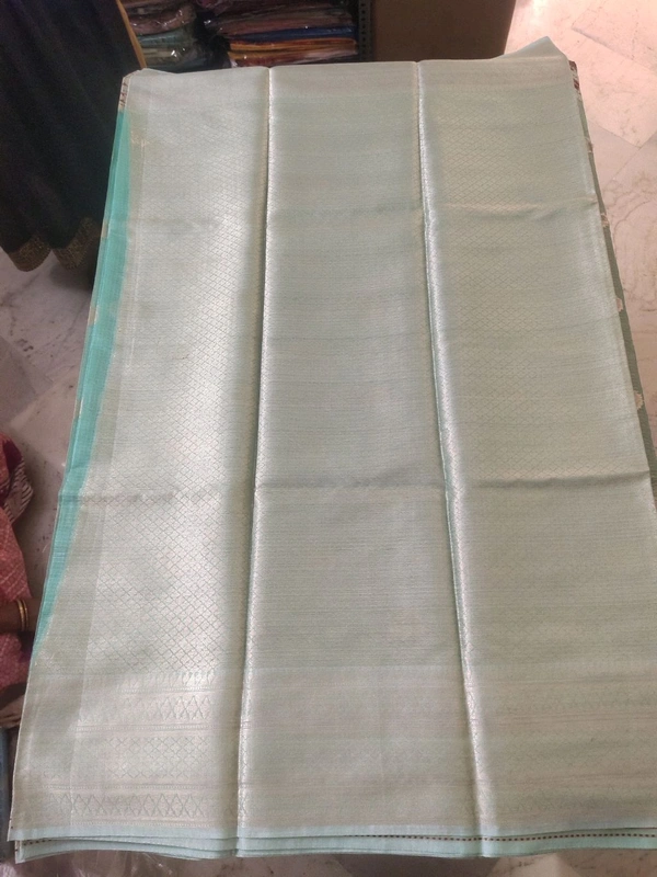 pure silk kota pythani - sea green