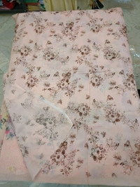 silk kota embroidary - pink