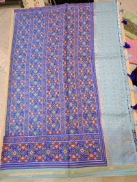 SILK KOTA SAREE - Blizzard Blue
