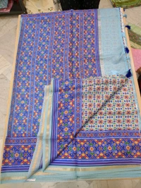 SILK KOTA SAREE - Blizzard Blue