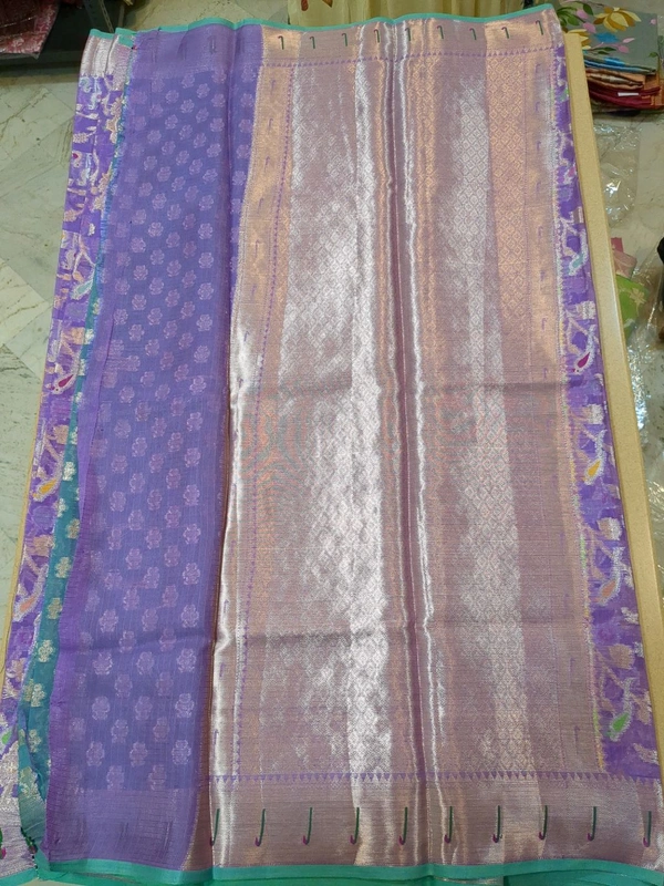 pure silk kota pythani - violet