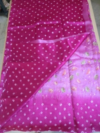 Pure Raw Silk Bhandhini - pink