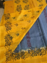 pure cotton kota - blue chalk