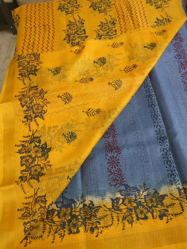 pure cotton kota - blue chalk