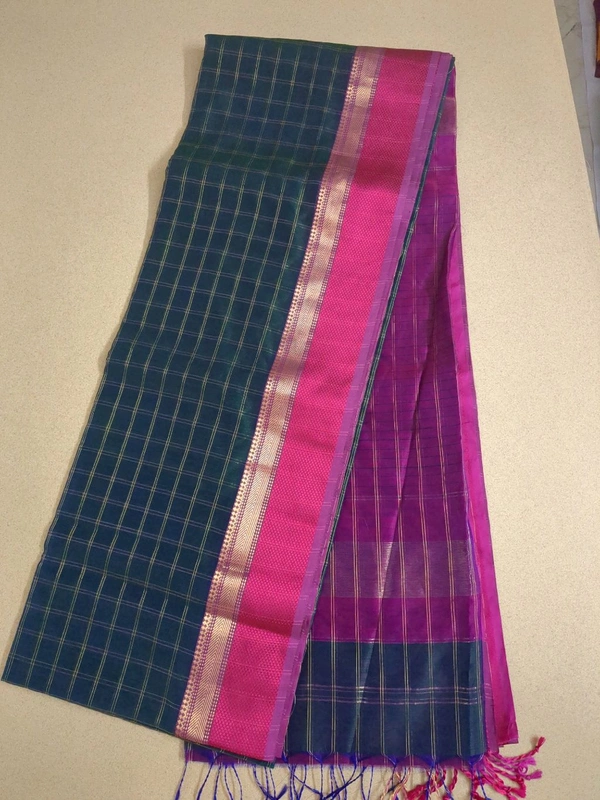 Pure Handloom Maheswari - green