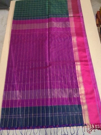 Pure Handloom Maheswari - green
