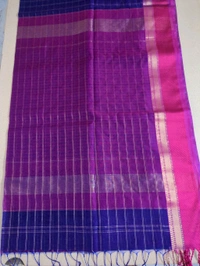Pure Handloom Maheswari - Pigment Indigo