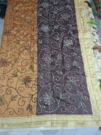 Tusser Kalamkari - Yellow