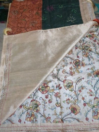 Tusser Kalamkari - Tan