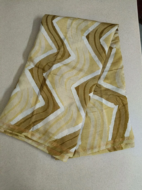 pure chanderi - Yellow