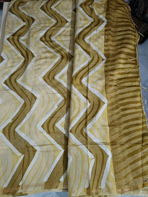 pure chanderi - Yellow