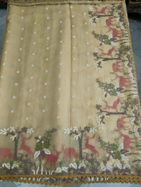 Chiffon Embroidery  - cream