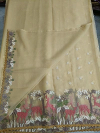 Chiffon Embroidery  - cream