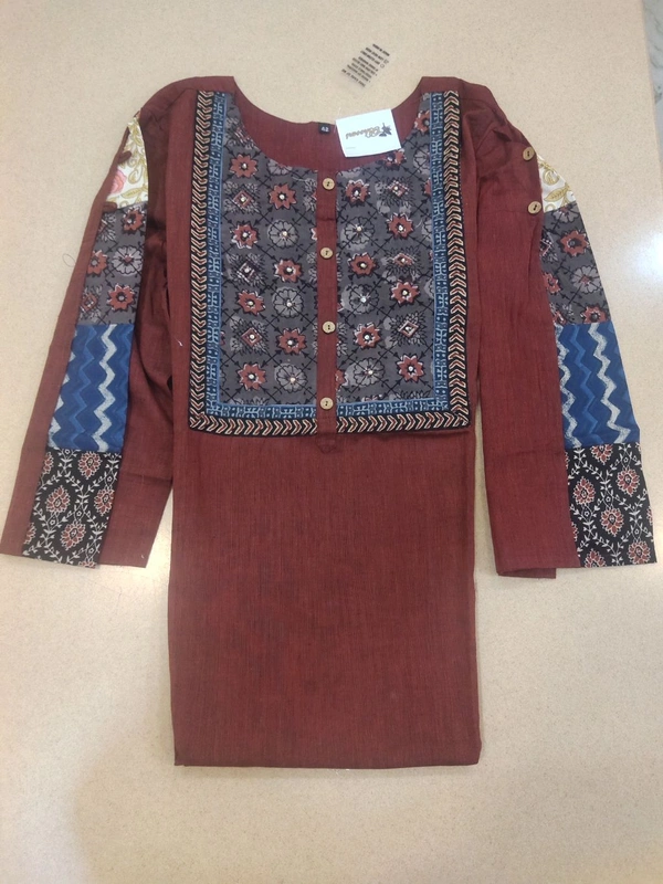 Pure Cotton Kurthi - 42, Red