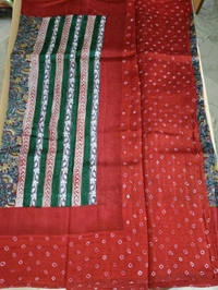 Pure Raw Silk Block Prints - Gray