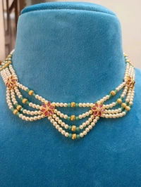Neckset With Swarovski Nd Green Beads