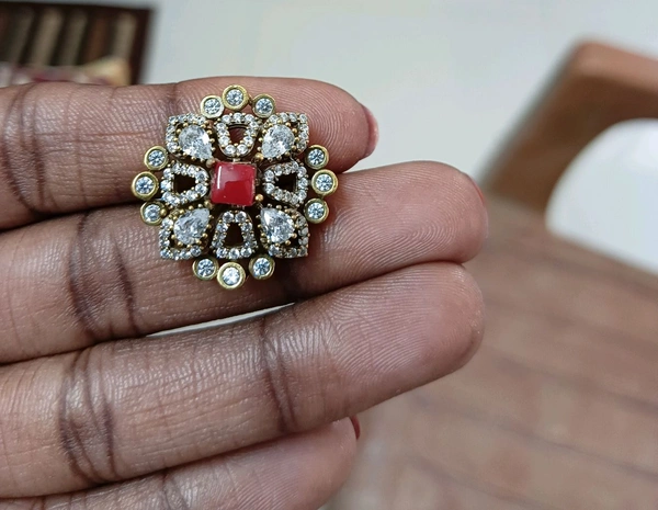 Victorian Studs - coral
