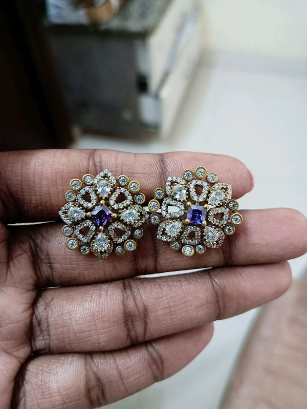 Victorian Studs - purple