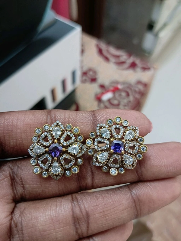 Victorian Studs - purple