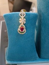 Diamond Replica Neckset - ruby