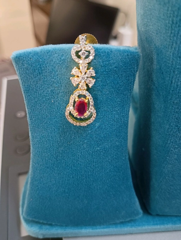 Diamond Replica Neckset - ruby