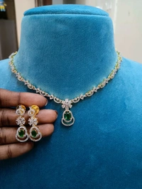 Diamond Replica Neckset - Green