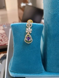 Diamond Replica Neckset - violet