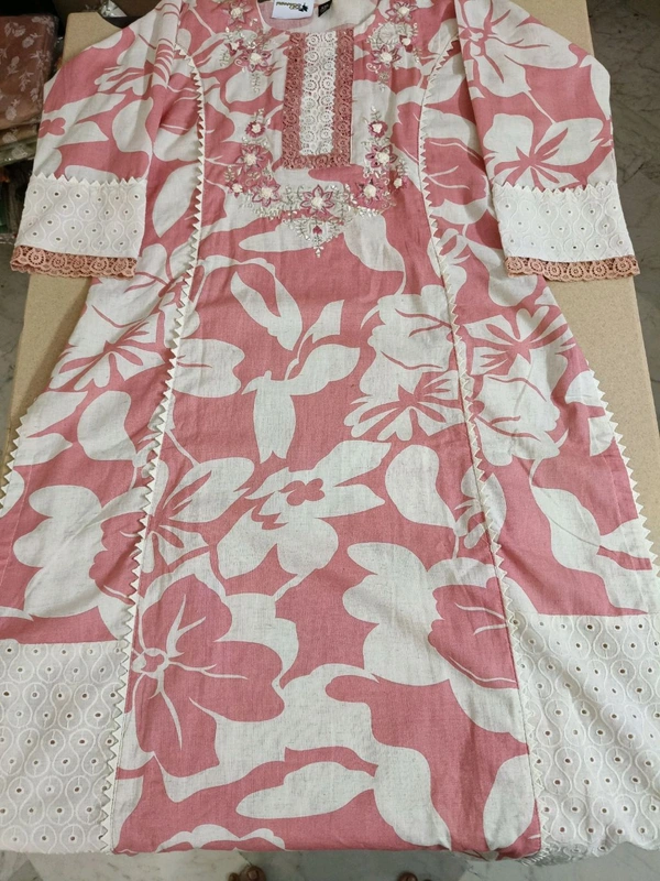 premium designer cotton suit - Tickle Me Pink, 42