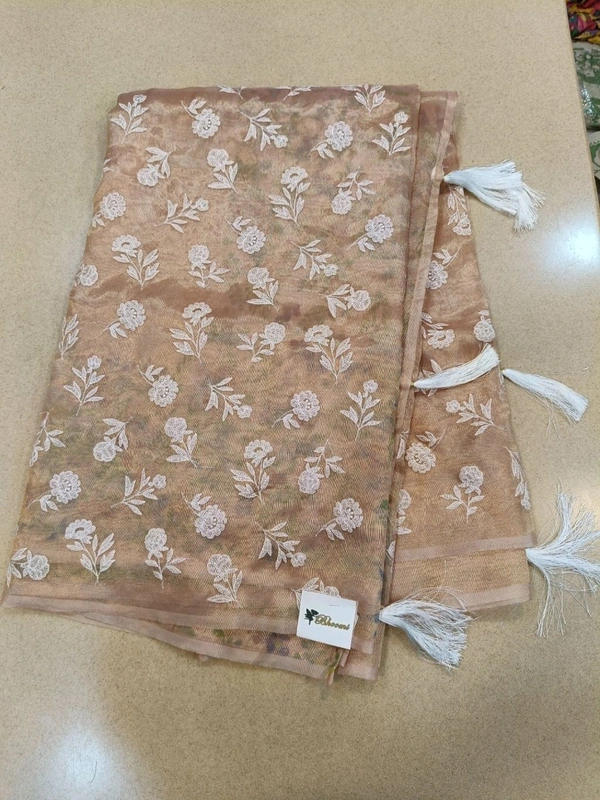 Glass Tissue Work - Peach