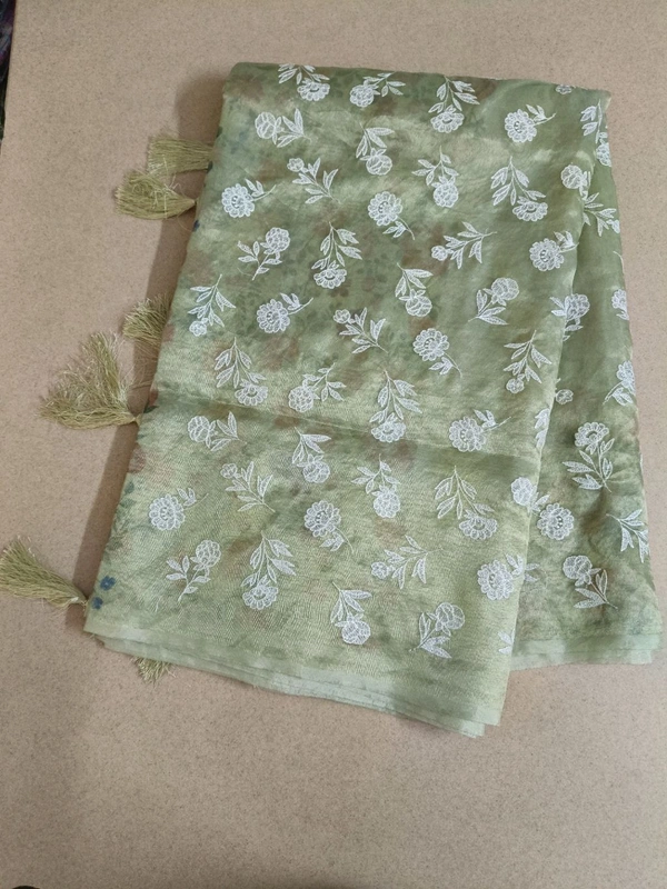 Glass Tissue Work - Green