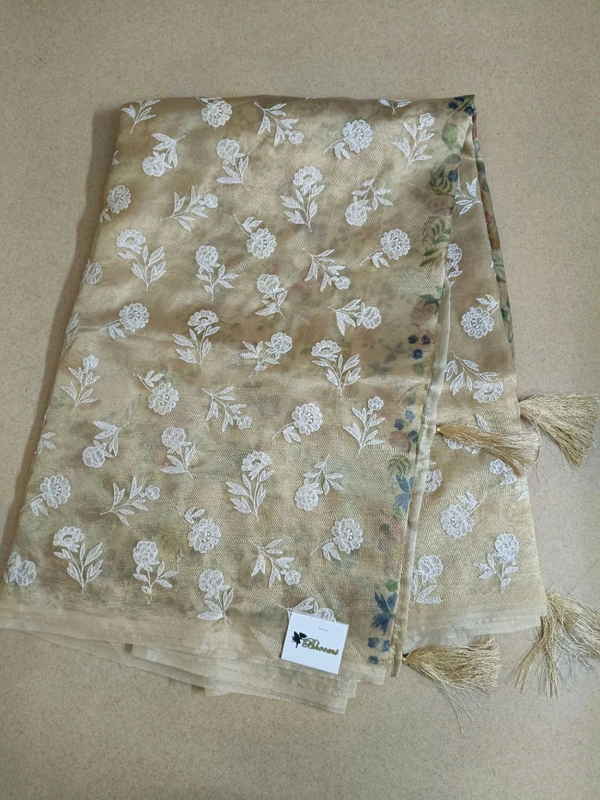 Glass Tissue Work - cream