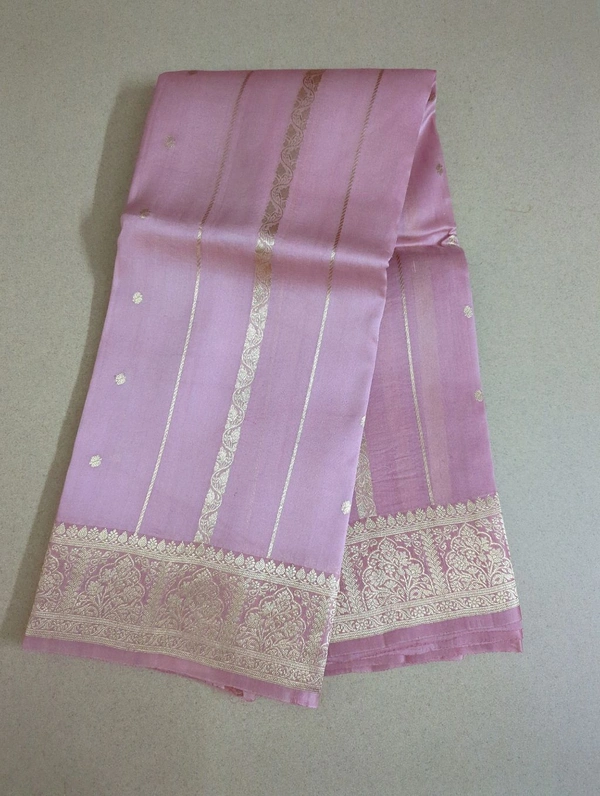 PURE HANDLOOM ORGANZA TISSUE - peach
