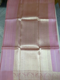 PURE HANDLOOM ORGANZA TISSUE - peach