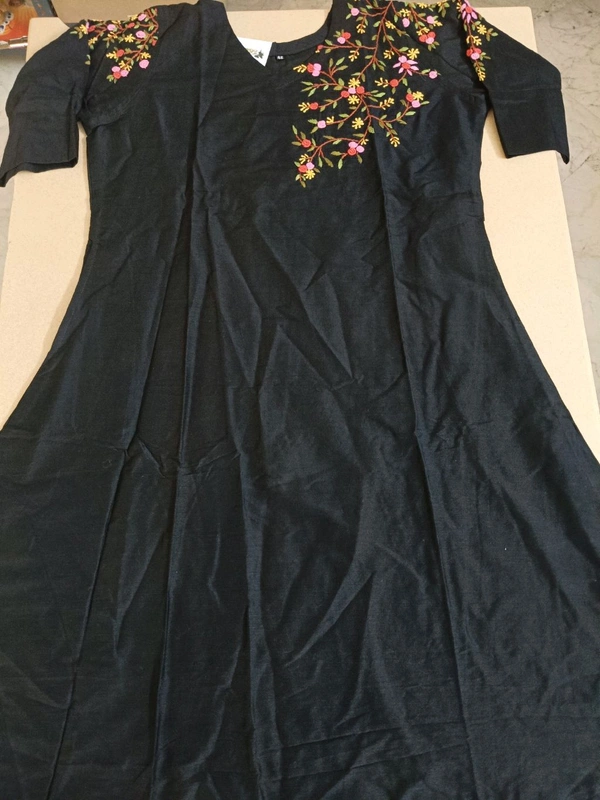 Soft Raw Silk With Hand Work - 44, 12 Working Days