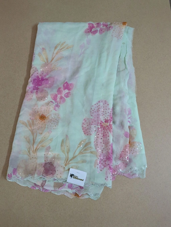 Pure Georgette - mint green