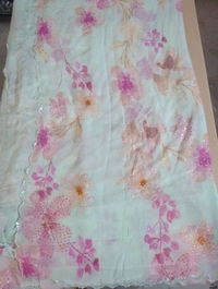 Pure Georgette - mint green