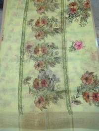 soft chanderi - Yellow