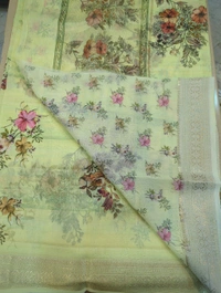 soft chanderi - Yellow